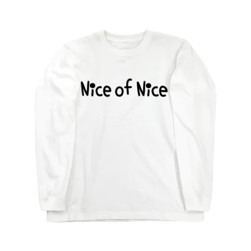 【Nice of Nice】(黒柄) Long Sleeve T-Shirt