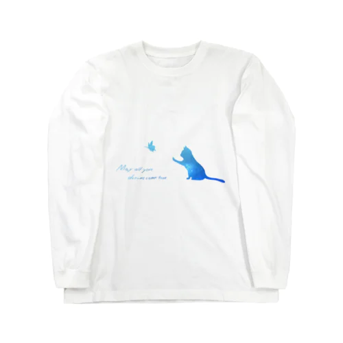 猫と蝶 Long Sleeve T-Shirt