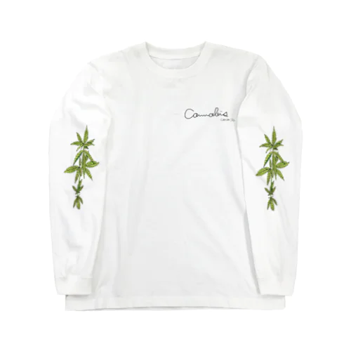 cannabis L/S T-shirt by coco70 ロングスリーブTシャツ