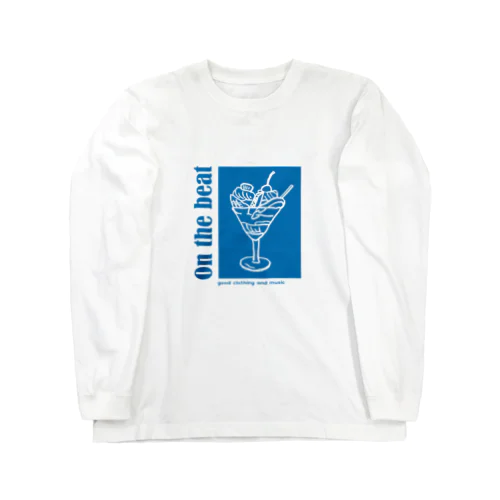 On the beat フルーツカクテル blue ロングスリーブTシャツ