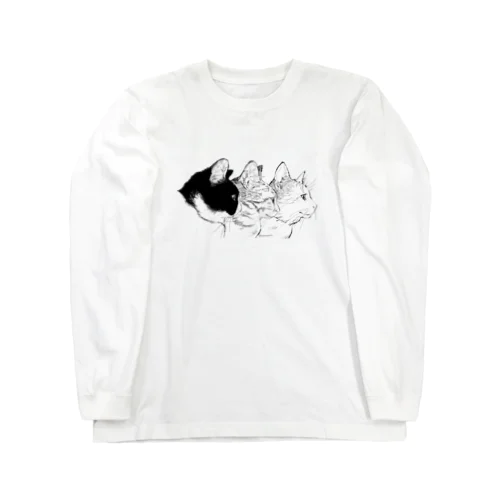 猫の横顔 Long Sleeve T-Shirt