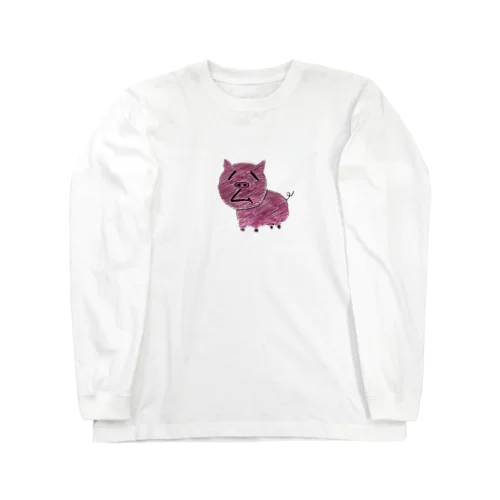 ハムとして食べられるブタちゃん Long Sleeve T-Shirt