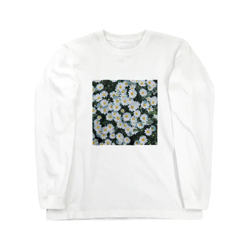 晴れた日の白いお花 Long Sleeve T-Shirt