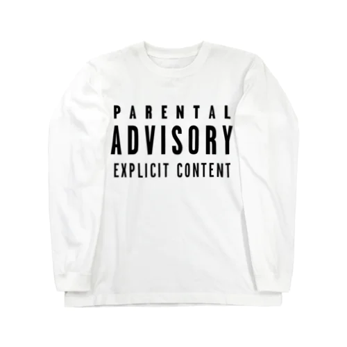 PARENTAL ADVISORY-ペアレンタル アドバイザリー-文字のみロゴTシャツ ロングスリーブTシャツ