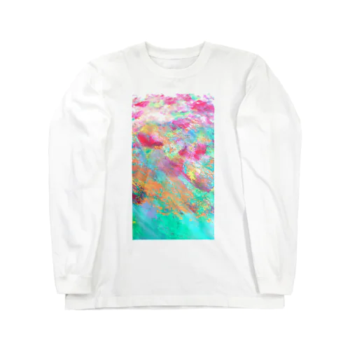 水面と花畑 Long Sleeve T-Shirt