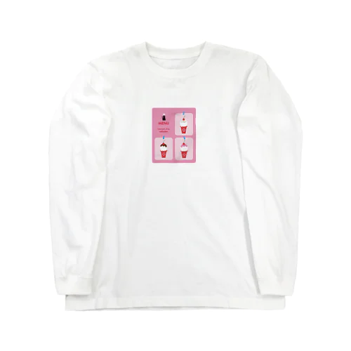 ice cream shop menu Long Sleeve T-Shirt