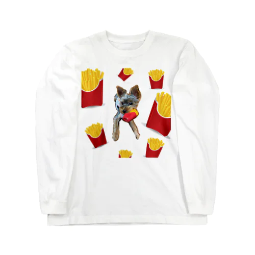 Fries Mame ポテト Long Sleeve T-Shirt