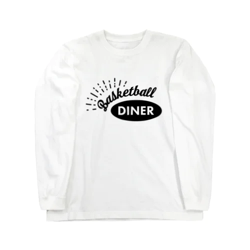 Basketball Diner ロゴ黒 ロングスリーブTシャツ