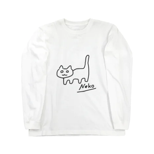 ねこ（Neko） ロングスリーブTシャツ