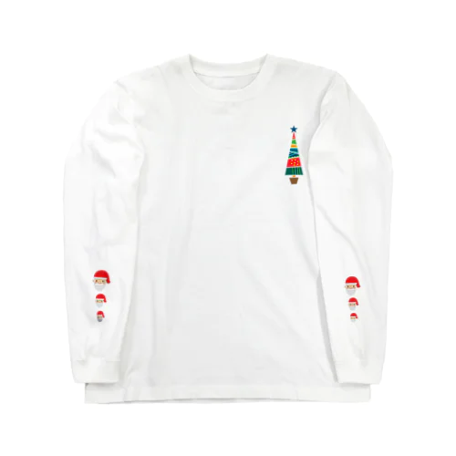 2秒でメリークリスマス 롱 슬리브 티셔츠