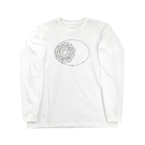 太陽系の衛星 Long Sleeve T-Shirt