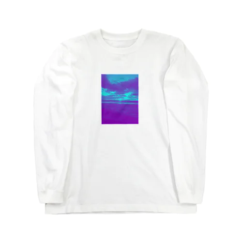 FmE-『景色』-海 ロングスリーブTシャツ