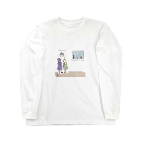 カフェの閉店 Long Sleeve T-Shirt