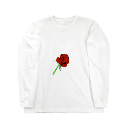 一輪のバラ Long Sleeve T-Shirt