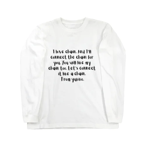 ROSEメッセージA Long Sleeve T-Shirt