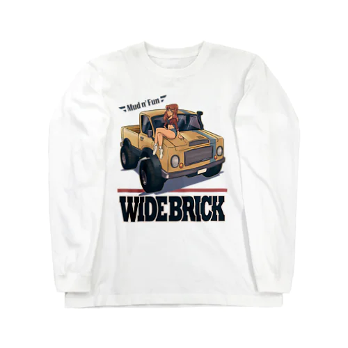 "WIDE BRICK" Long Sleeve T-Shirt