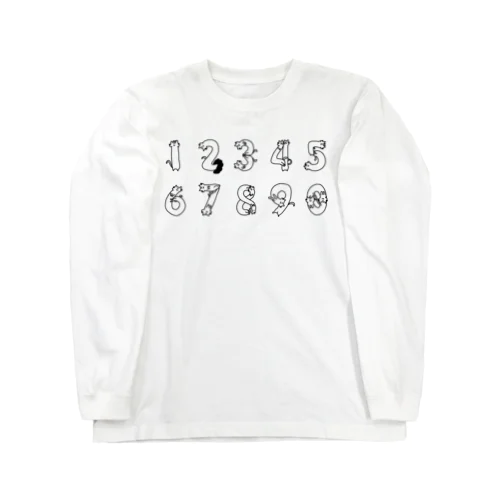 ねこねこ数字ちゃん Long Sleeve T-Shirt