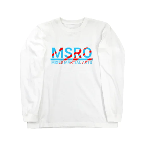 マスラオロゴ 赤×水色 Long Sleeve T-Shirt