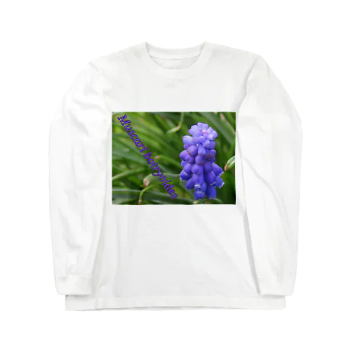 Muscari botryoides(4:3) ロングスリーブTシャツ