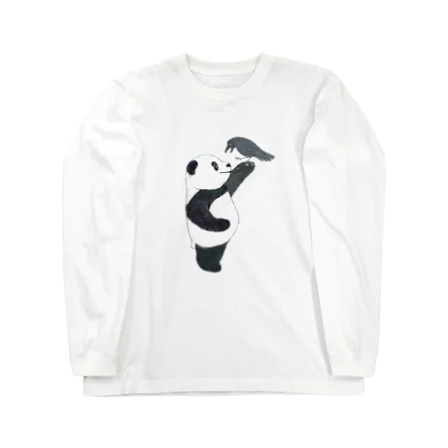 子ぱんだカラス Long Sleeve T-Shirt