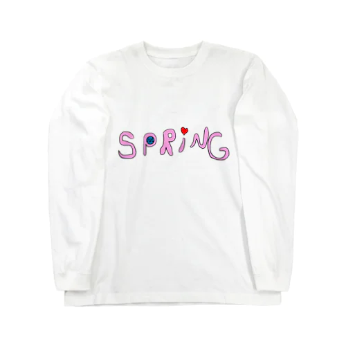 Springなクズな青いウサギ ロングスリーブTシャツ