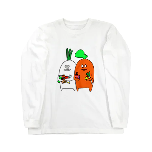 エコバッグ持ってくればよかったバッグ🥕 Long Sleeve T-Shirt