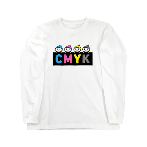 CMYKインキちゃんロンT ロングスリーブTシャツ