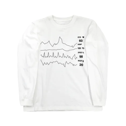 心拍数モニター Long Sleeve T-Shirt