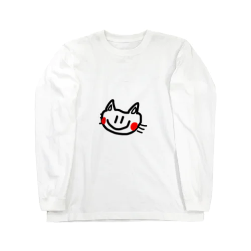 ねこ。 ロングスリーブTシャツ