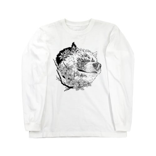 サモエドさくら（ヒルシュ風） Long Sleeve T-Shirt