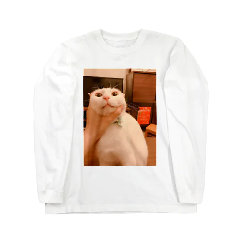 目くそを取られるの嫌で命乞いしてる猫 Long Sleeve T-Shirt