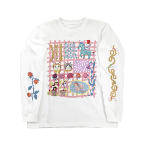 かわいいの詰め合わせ。pink Long Sleeve T-Shirt