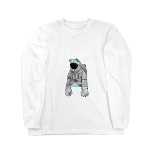 脱力宇宙猫 ロングスリーブTシャツ