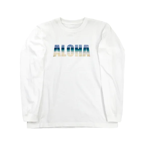 ALOHA × ビーチ＠ハワイ Long Sleeve T-Shirt