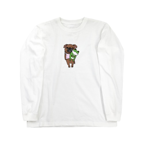梅とカエル。 Long Sleeve T-Shirt