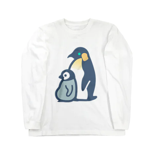 ぺんぎんのおやこ（カラー） Long Sleeve T-Shirt