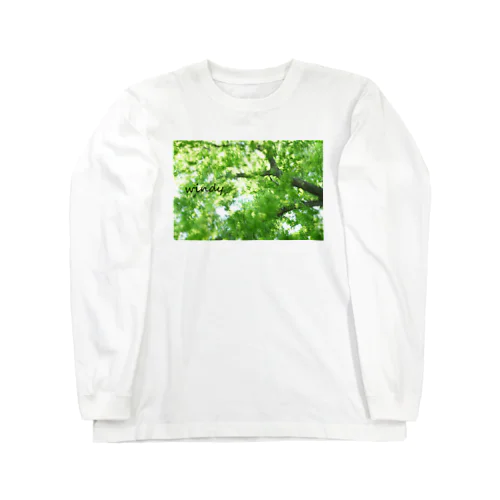 風に揺れる木 Long Sleeve T-Shirt