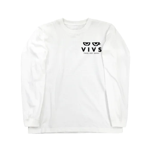 VIVS-T-shirt(ロゴ黒) 롱 슬리브 티셔츠