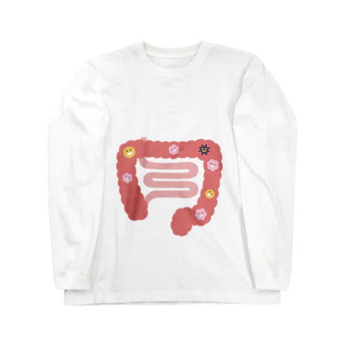 人体のなぞ。ぴかぴかピンクの大腸。 Long Sleeve T-Shirt