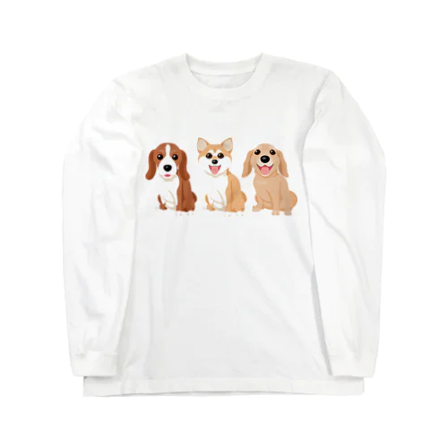 3匹の子犬 Long Sleeve T-Shirt