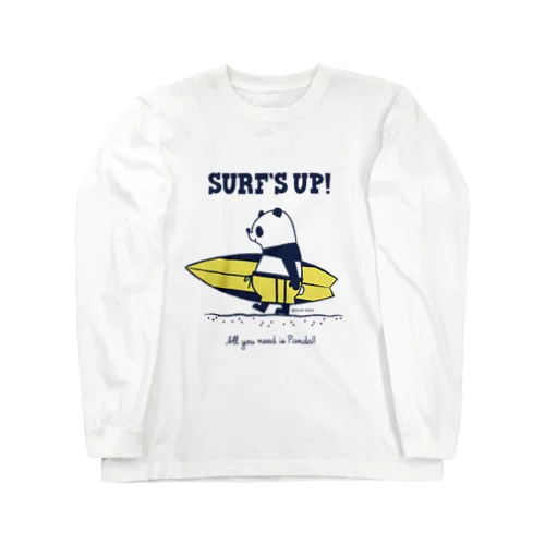 SURF'S UP！パンダ Long Sleeve T-Shirt