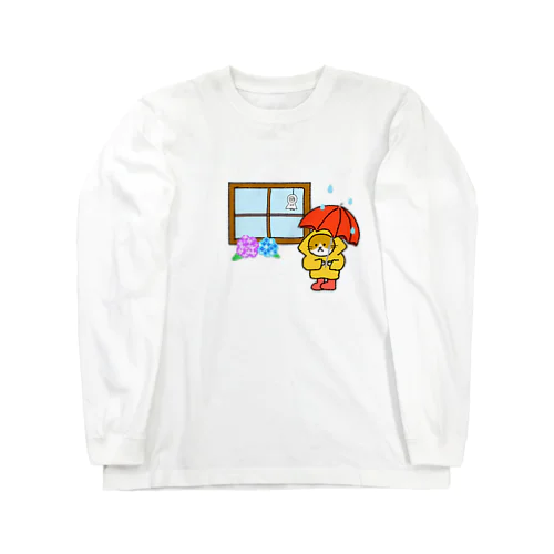 梅雨にゃんこ Long Sleeve T-Shirt