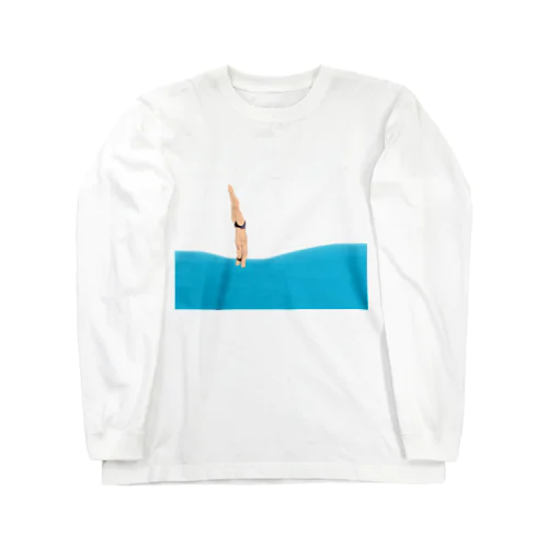 夏でも冬でも飛び込み選手 Long Sleeve T-Shirt