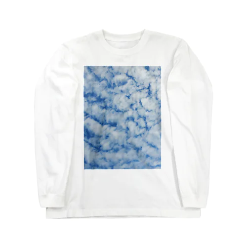 絞り染めのような空と雲 Long Sleeve T-Shirt