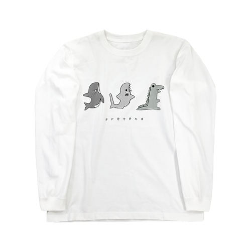サメさんと仲間たちpretend Long Sleeve T-Shirt