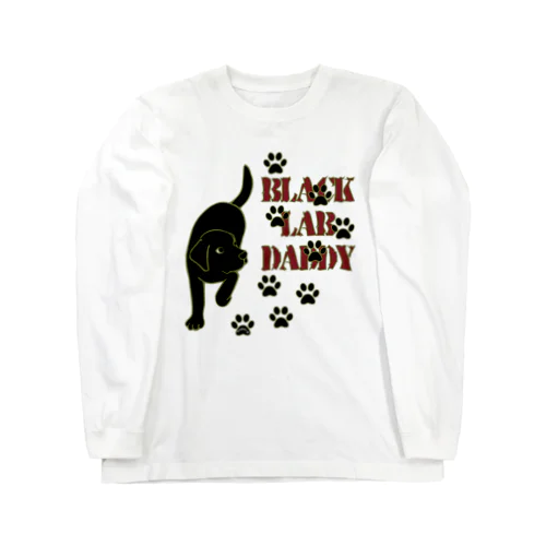 Black Lab Daddy　ブラックラブラドール ロングスリーブTシャツ