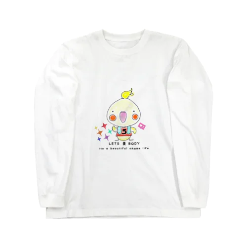 LETS 美 BODY オカメインコ❤ ロングスリーブTシャツ