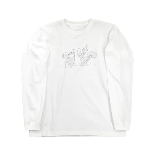 ランチしに来たリス Long Sleeve T-Shirt