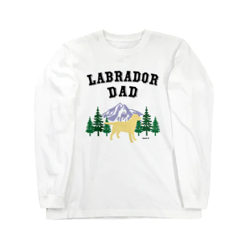 Labrador Dad イエローラブラドール ロングスリーブTシャツ