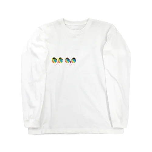 猫のＭｏｌとＫａｒｏｎ　虹色サングラス Long Sleeve T-Shirt